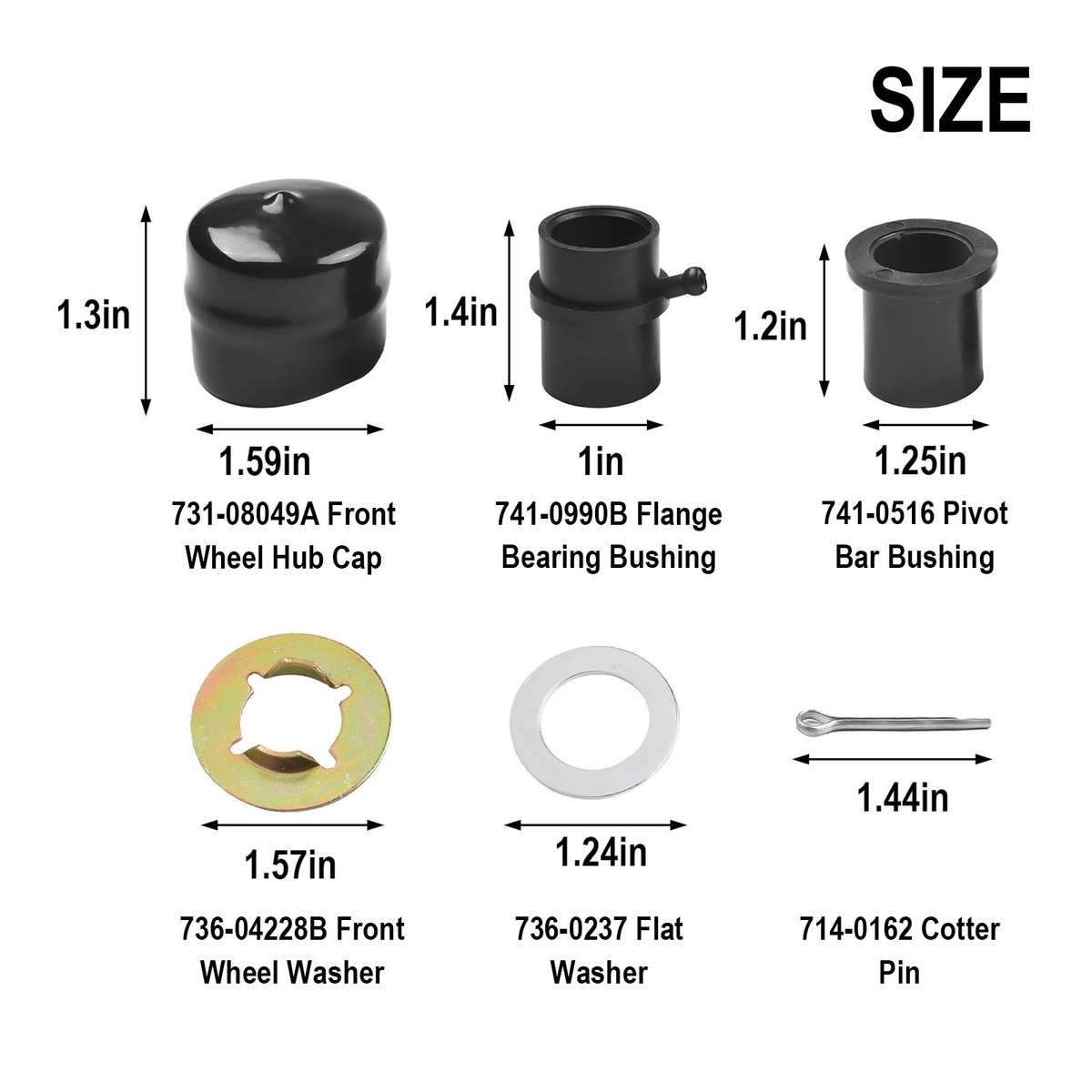 941-0990B Wheel Bearing Rebuild Kit Compatible For Cadet Replace 741-0990B