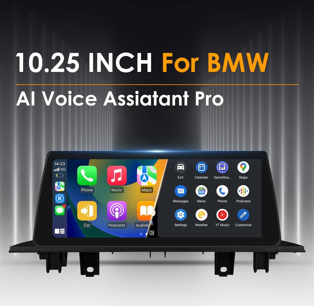 10.25" Screen For BMW X1 F48 Carplay GPS Android Auto Navi GPS Car Stereo 4Core