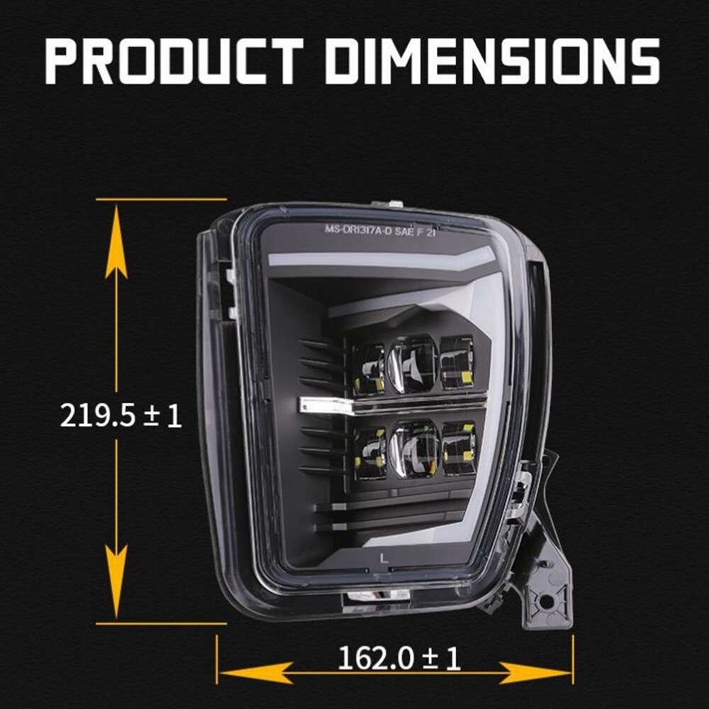 LED Front Bumper Fog Light with DRL For Dodge RAM 1500 2500 3500 2013-2018