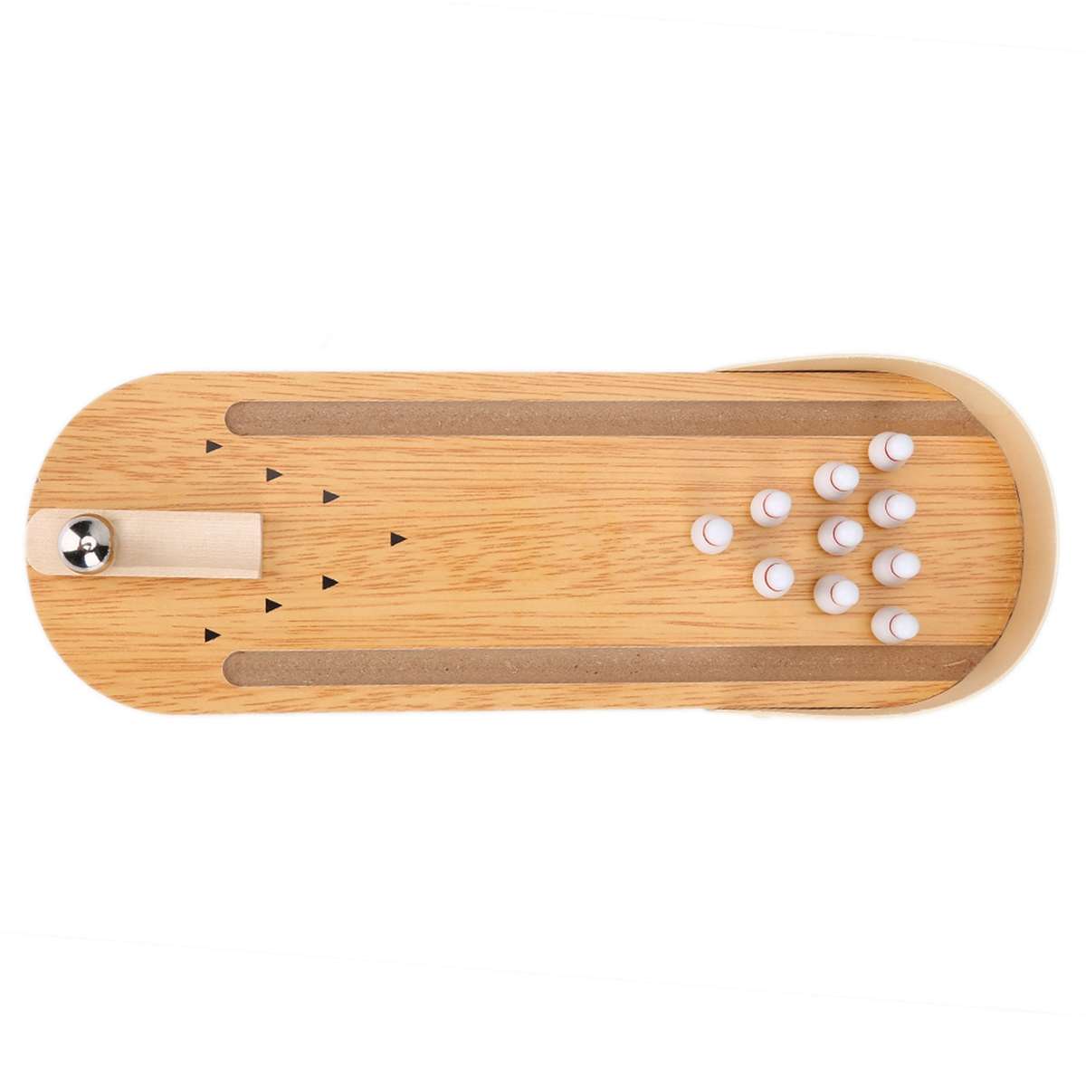 Table Mini Bowling Game Set Wooden Desktop Decoration Children Toys CH