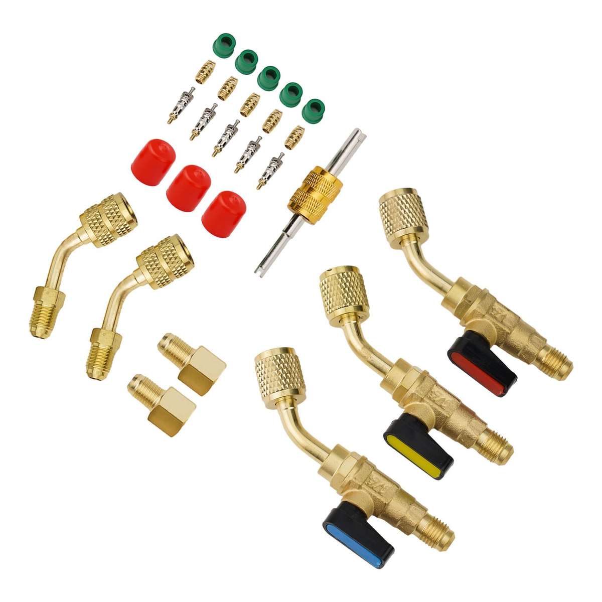 Upgrade Your AC HVAC With Angled Ball Valve Adapter Fitting For R410A R134A R22