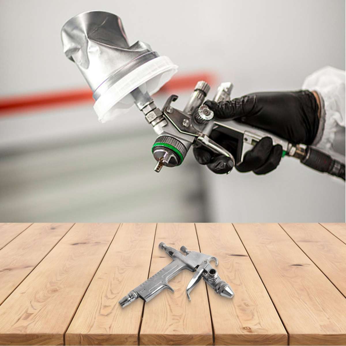 K-3 Mini Pneumatic Spray Machine Wood Wall Painter 10Bar 35L/min Aluminum