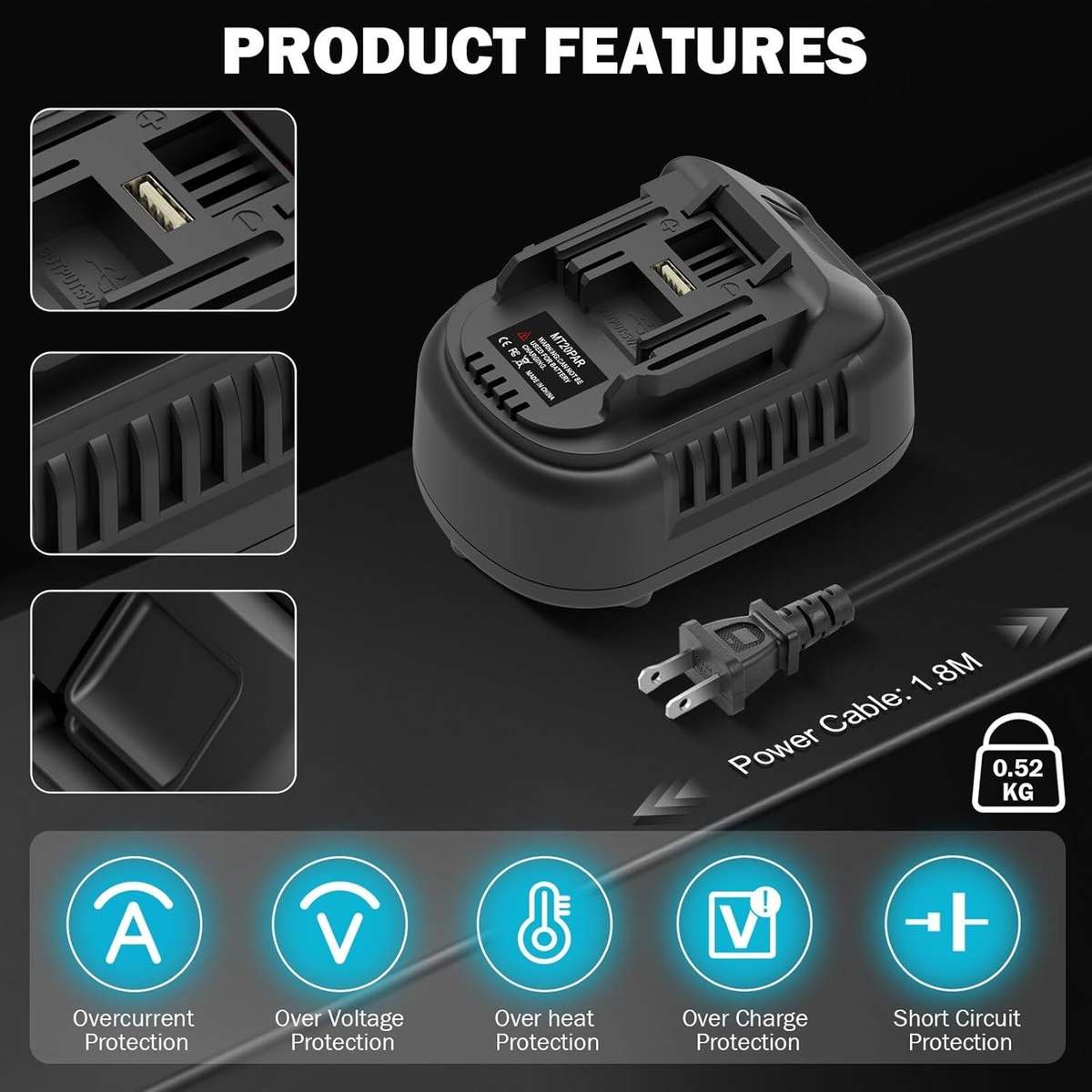 500W AC to DC Converter for Makita 18V Cordless Tools 110V to 18V Adapter Power