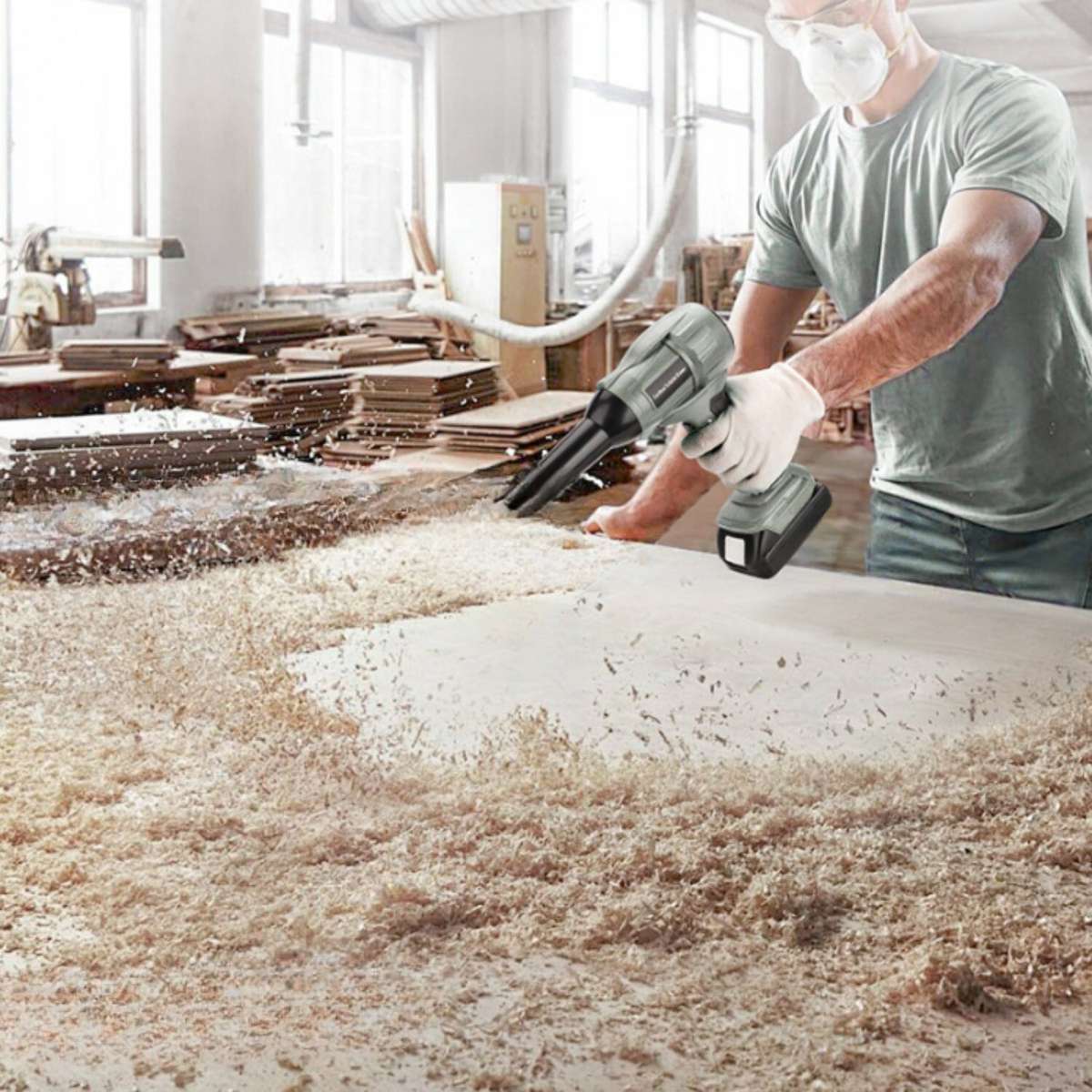 350W Cordless Handheld Leaf Blower For Ryobi 18V Violent Blower Mini Jet Fan