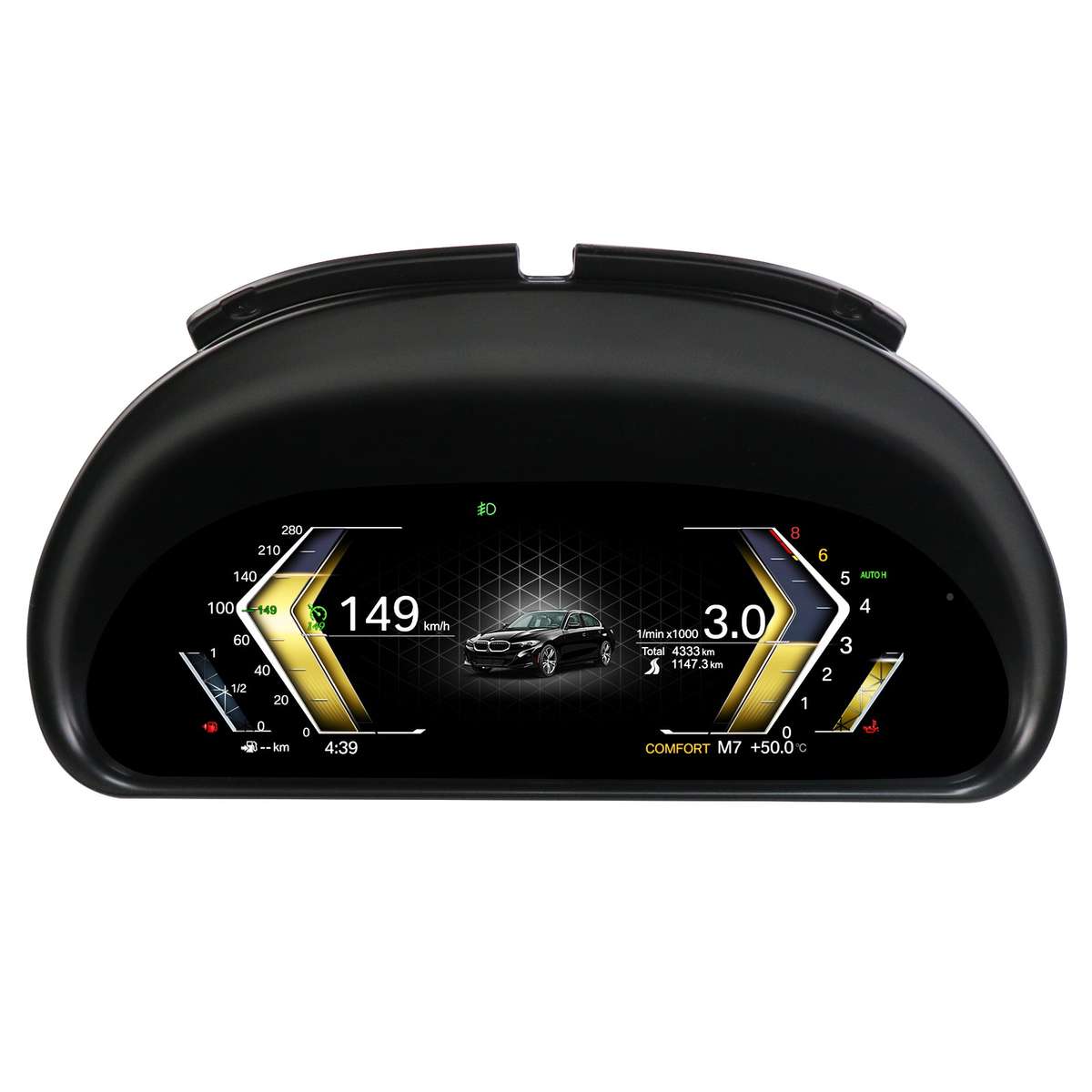 10.25" Digital Dashboard Cluster Instrument Fr BMW 5 Series E39 X5 E53 1996-2006