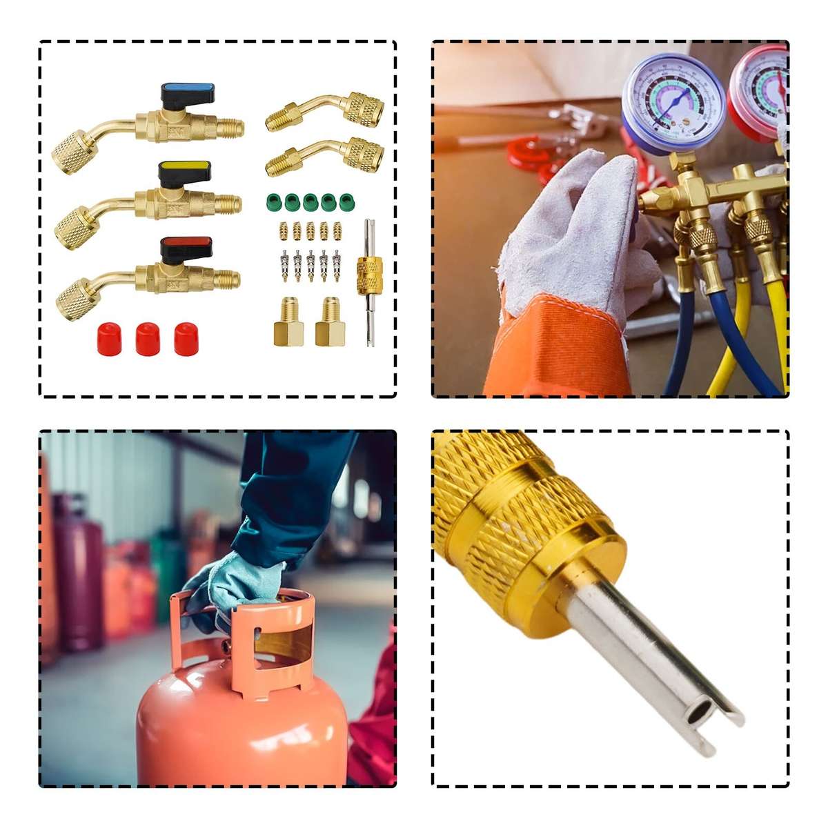 Upgrade Your AC HVAC With Angled Ball Valve Adapter Fitting For R410A R134A R22
