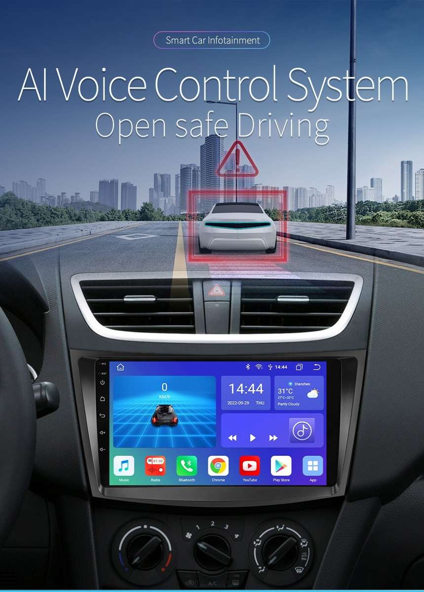 For Suzuki Swift 2011-2015 Android 12 CarPlay GPS Radio Stereo Player PIP 4+32GB