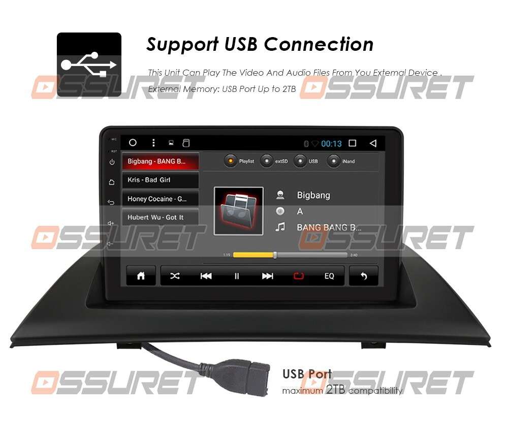 Android11 9" Car Radio Stereo CarPlay WiFi BT GPS Navi For BMW X3 E83 2004-2012