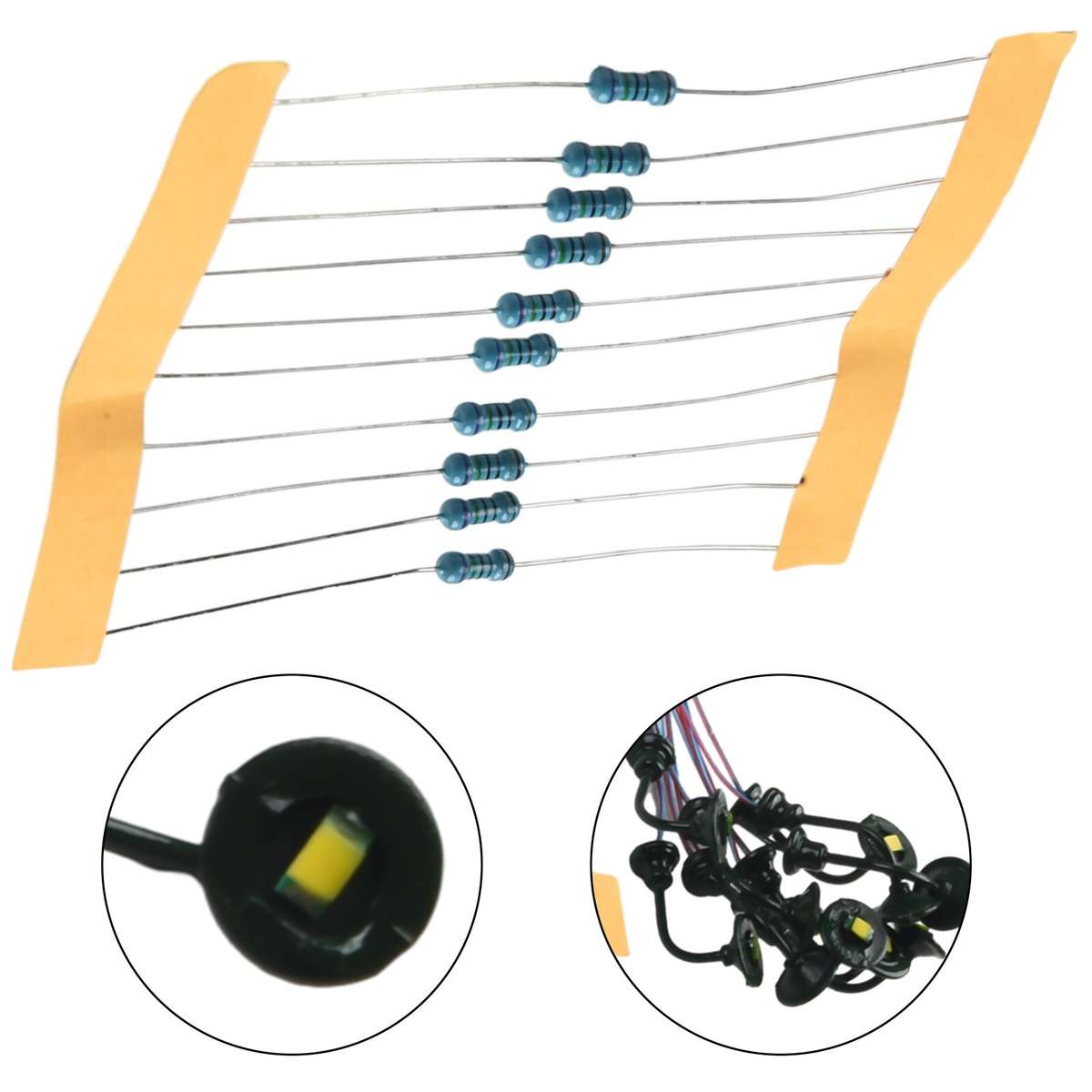 10x HO Scale 1:87 Street Bracket Lights Model Wall Lamp Posts LED-Building-K