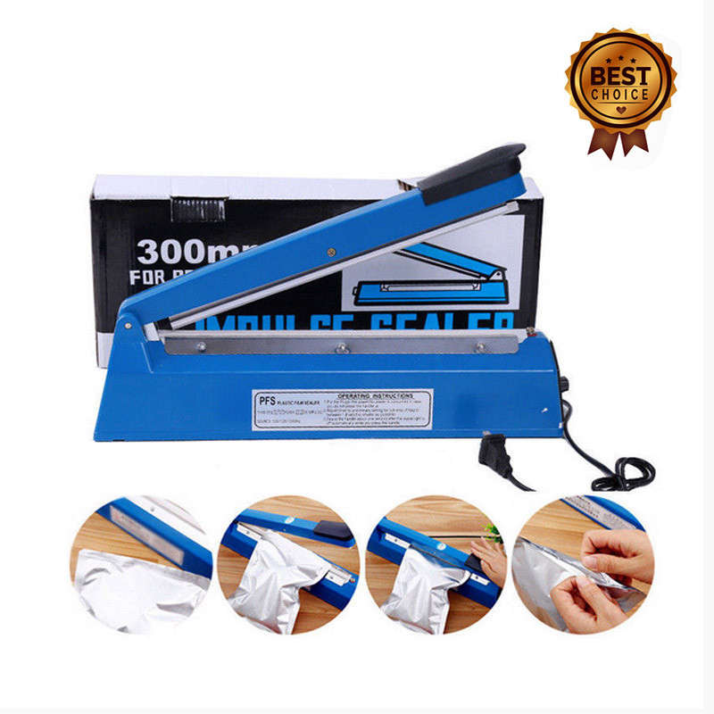 Impulse Heat Sealer 300mm Electric Plastic Poly Bag Hand Sealing Machine