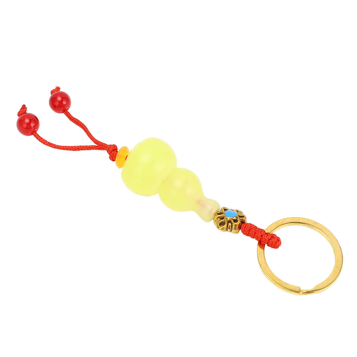 5Pcs Gourd Keychain Exquisite Craft Sturdy Multifunctiona