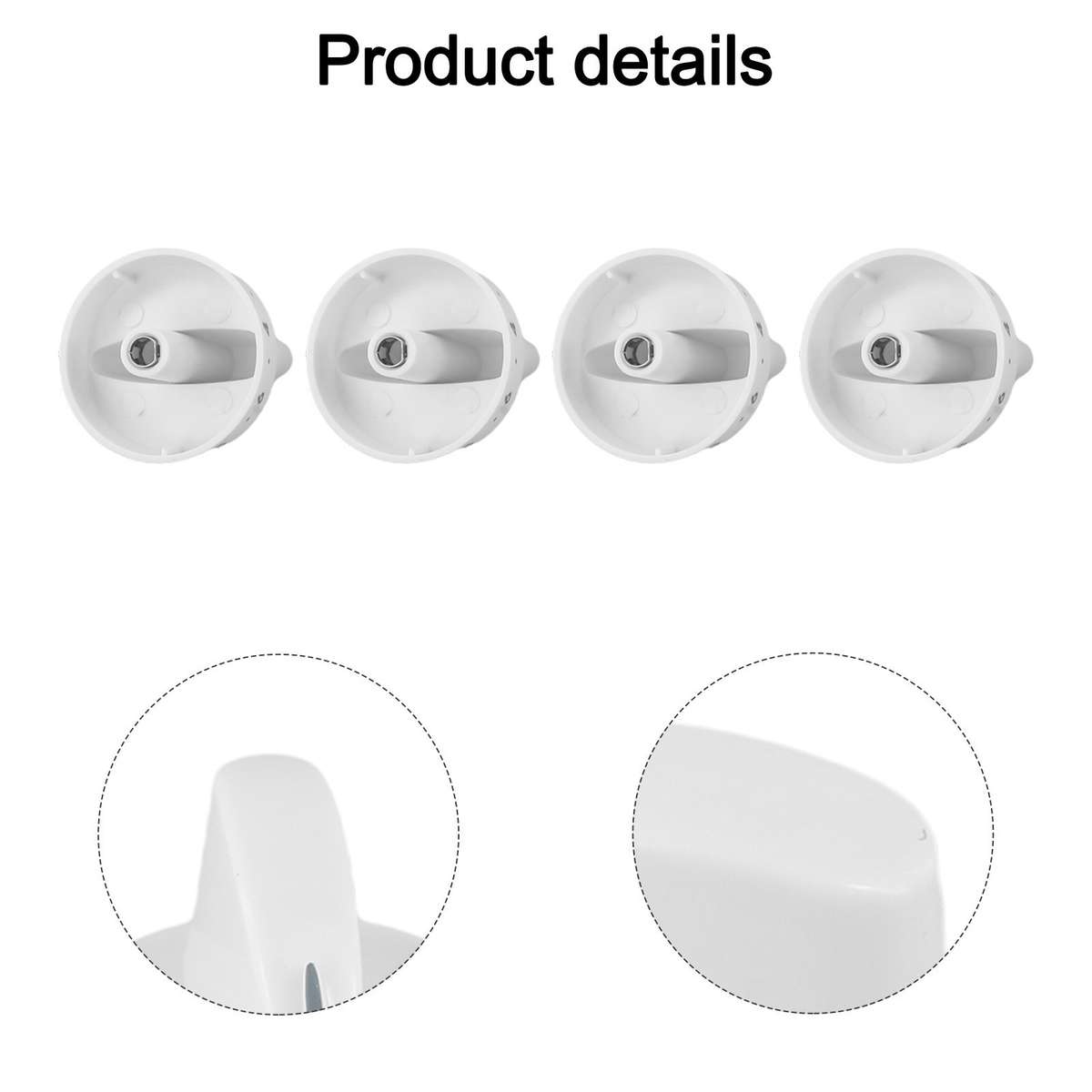 4 Pack Gas Range Knobs For Kenmore And For Sears Ovens Model 316442512