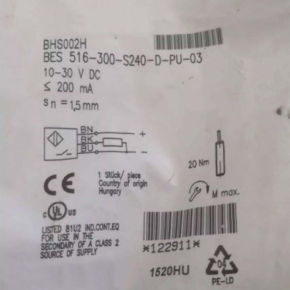 Photoelectric Sensor for BALLUFF BES 516-300-S240-D
