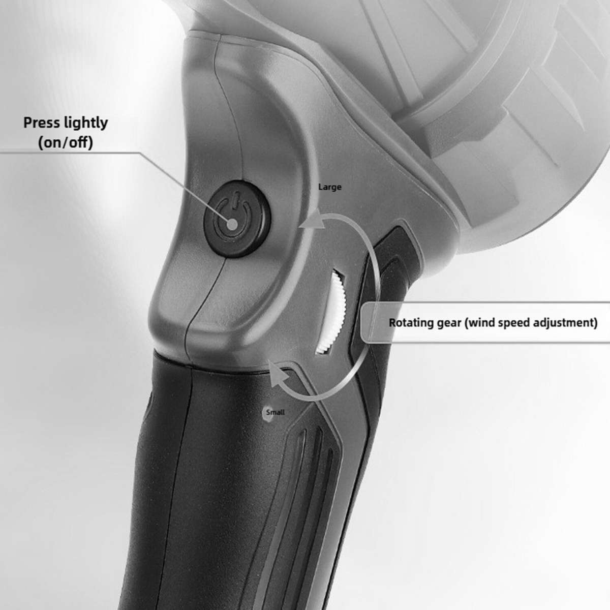 350W Cordless Handheld Leaf Blower For Ryobi 18V Violent Blower Mini Jet Fan