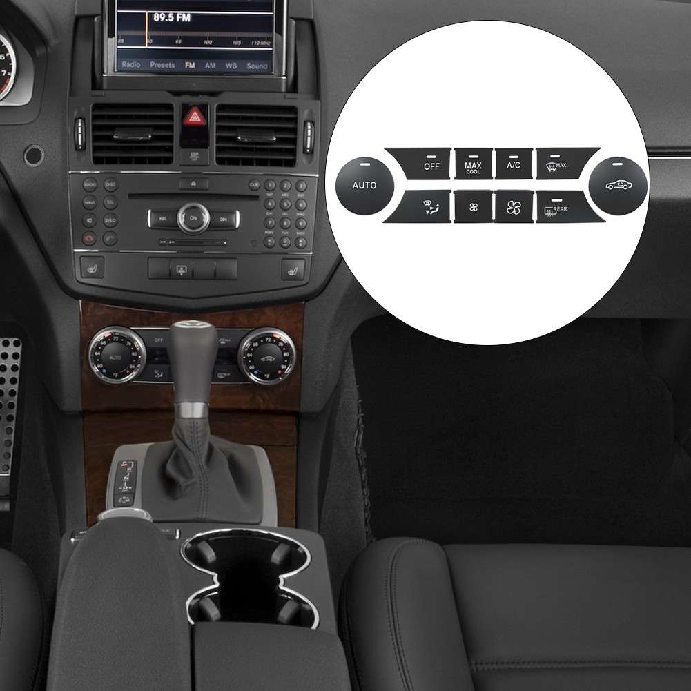 LHD A/C Climate Control Switch Button For Mercedes C GLK C204 W204 D Type