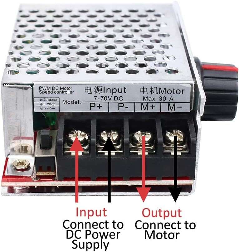 DC Motor Speed Controller PWM Controller 7-70V 30A Speed Regulator 12V 24V 36V