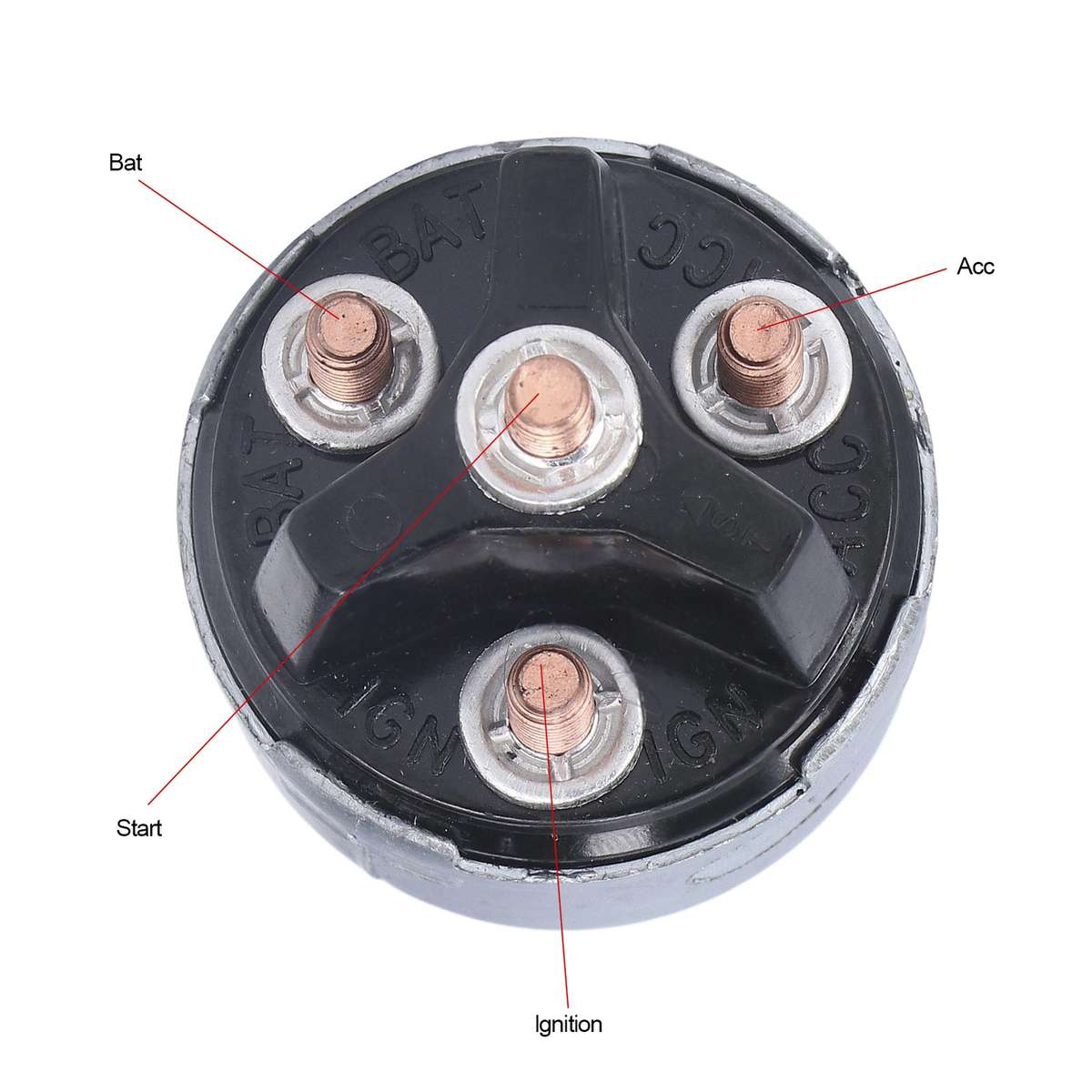 4 Position Engine Ignition Starter Switch With 2 Keys D250E For Car Truck Ag CHW