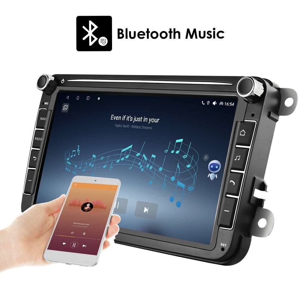 32GB For VW Golf MK5 6 Jetta Polo Apple Carplay Android 13 Car Radio GPS +Camera