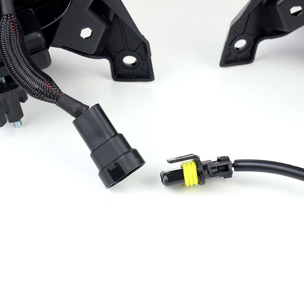 Black Front Bumper LED Fog Light for 2013 2014 2015 2016 2017 2018 Dodge Ram1500