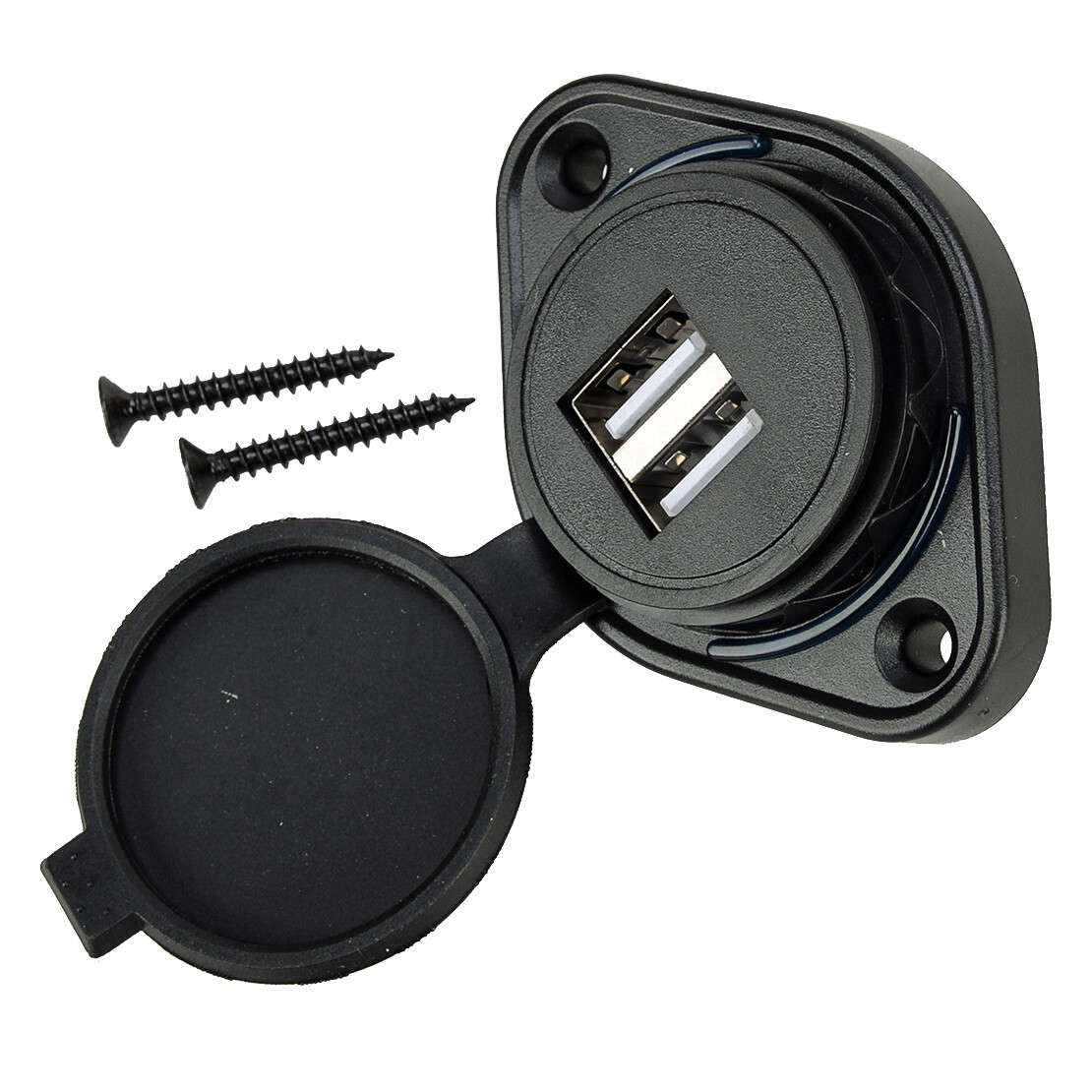 3.1A Car Dual USB Port Phone Charger Power Adapter LED Twin Socket Parts
