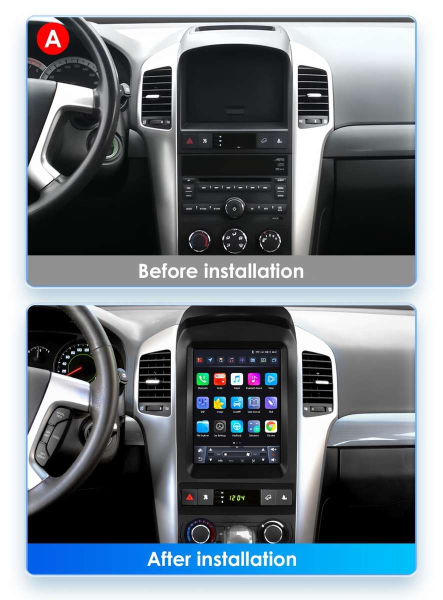 9.7" For Chevrolet Captiva 2006-2012 Android 13 Car Carplay GPS Stereo Radio DSP
