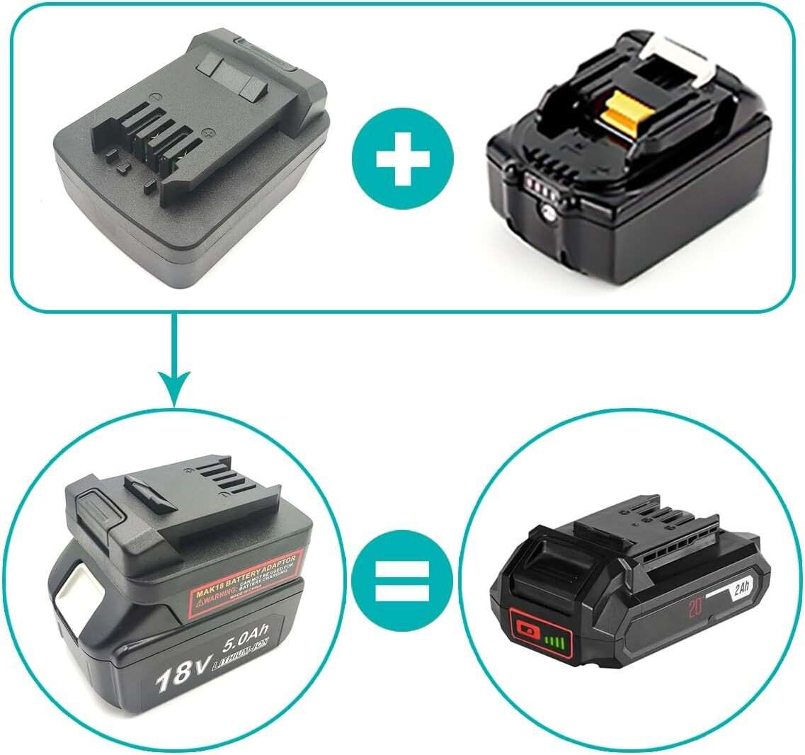 Battery Adapter for Makita 18V Li-ion Battery Convert to for SKIL 20v Power Tool