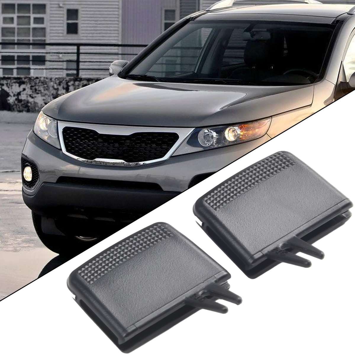 4pcs Car Front A/C Air Vent Outlet Tab Clip Repair-Parts For Kia Sorento 2009-14
