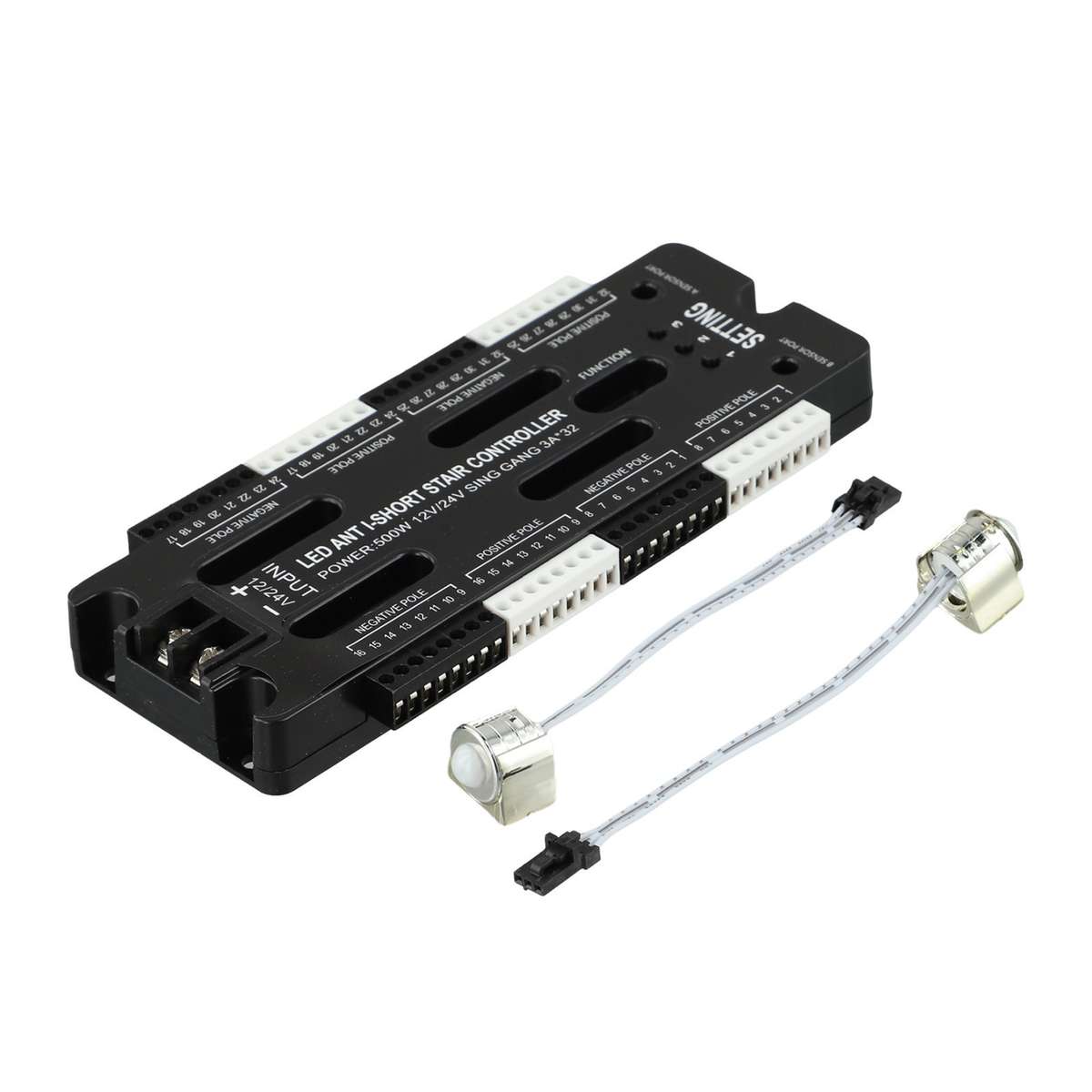 Indoor LED Stair Lighting Controller With 32 Channels And Motion Sensor