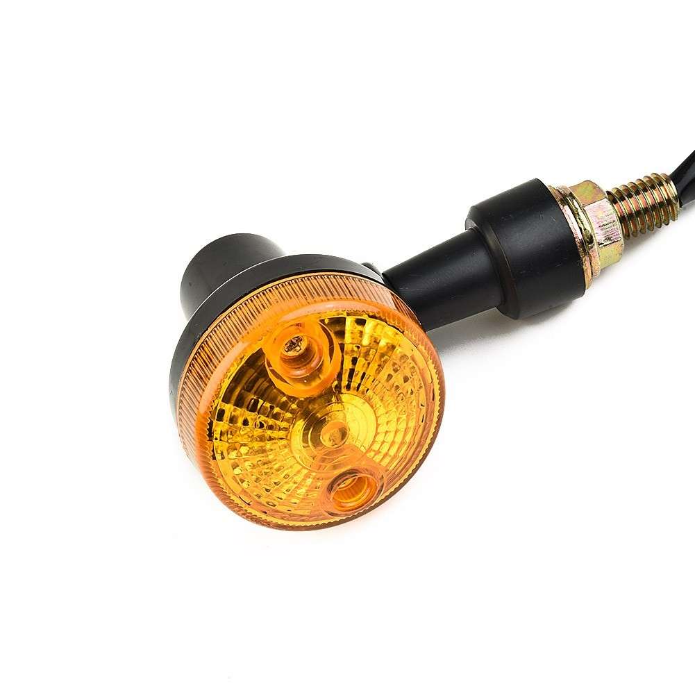 4* INDICATORS TURN SIGNAL AMBER LENS MOTORCYCLE BLINKER LIGHTS-BULBS