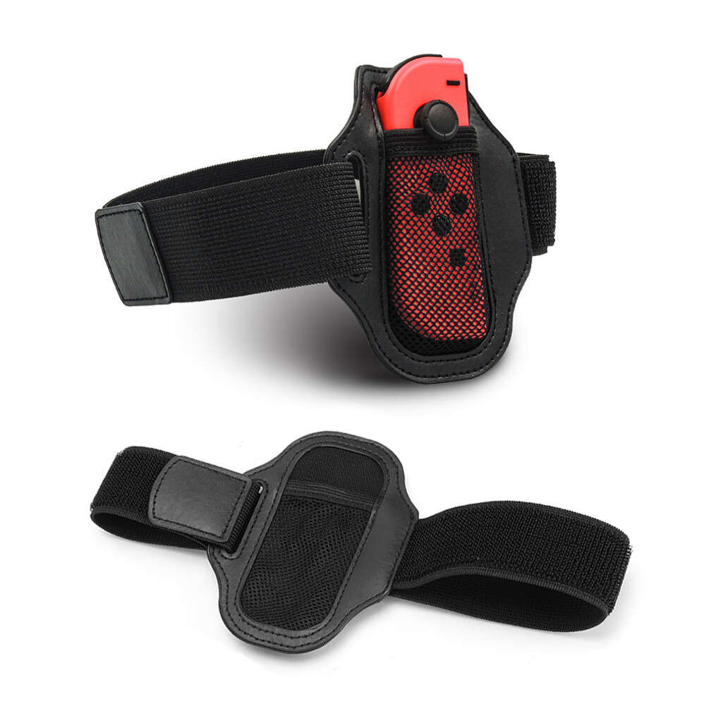 2x Portable Adjustable Sport Dance Leg Straps For Joy Con Console Acc New