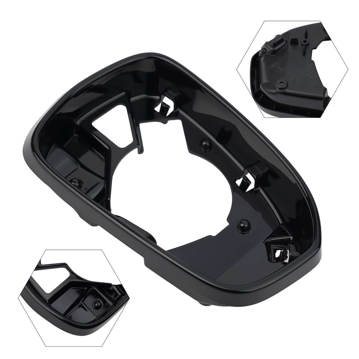 Custom Fit Black Mirror Frame For Ford Fusion 2014 2020 Right Side Upgrade