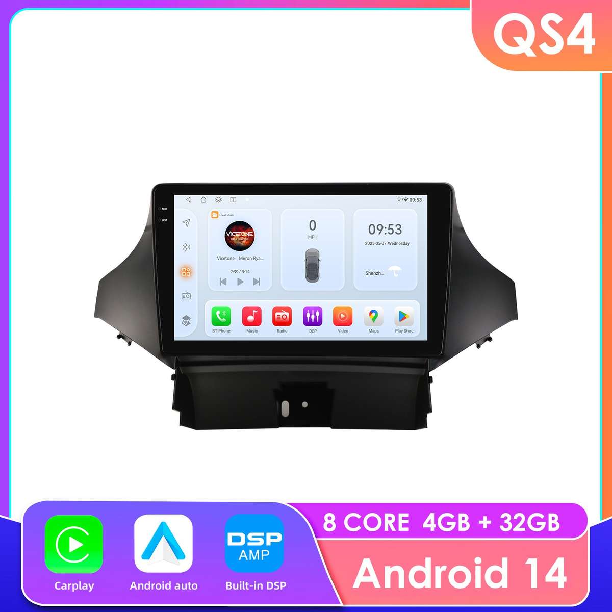 8Core Android 14 GPS For Chevrolet Orlando 2010-2018 Carplay Radio DSP Stereo BT