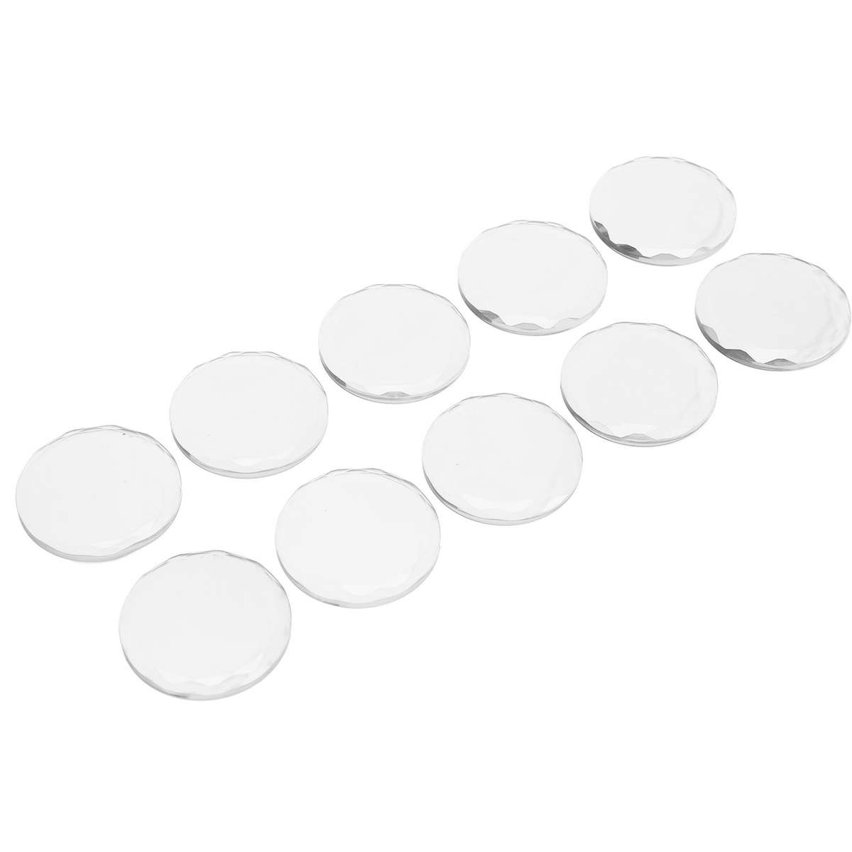 10pcs Round Glass Eyelashes Adhesive Glue Pallet Holder For Eyelash Extensio CHW
