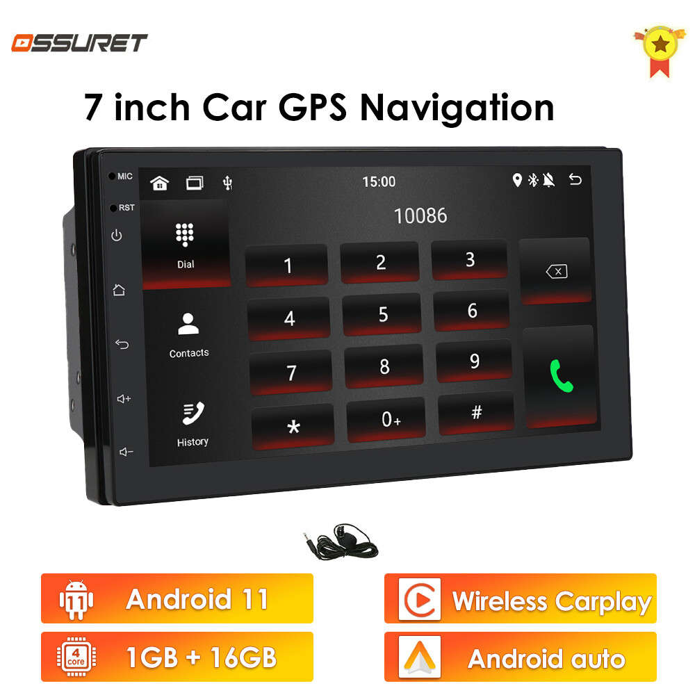 7" Touch Screen Android 11 Car Stereo Radio Double 2Din CarPlay HeadUnit Wifi FM