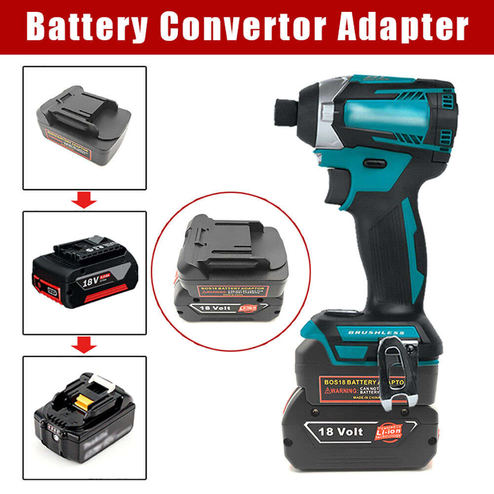 Battery Adapter for Bosch 18V Li-ion Convert To for Makita 18V BL Power Tools