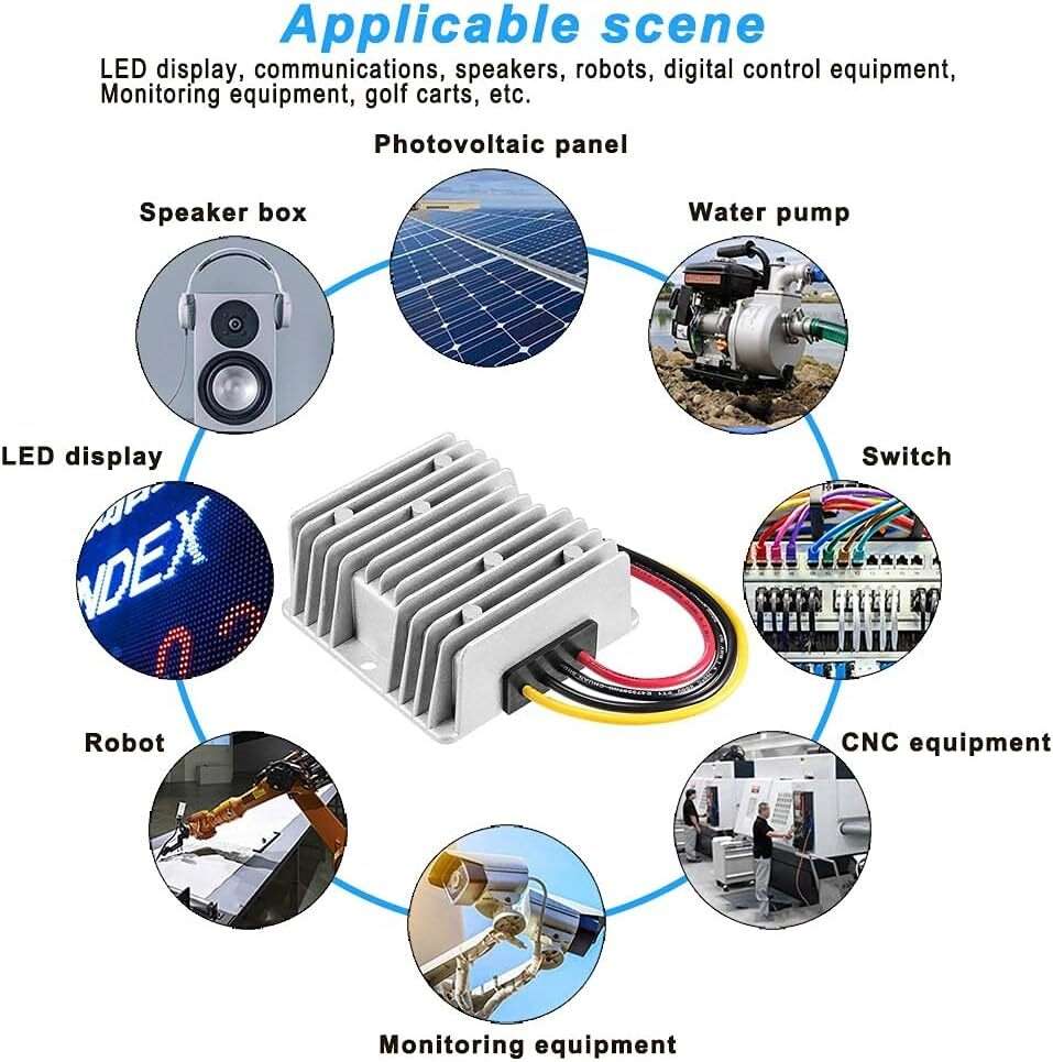 DC 12V to DC 48V 5A Voltage Regulator Power Converter Transformer