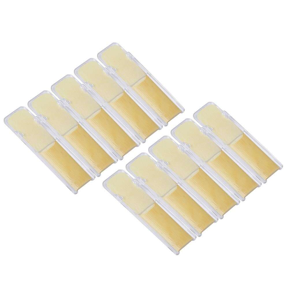 Brand New Alto Saxophone Reeds 10pcs-Blowing Light Yellow With Box