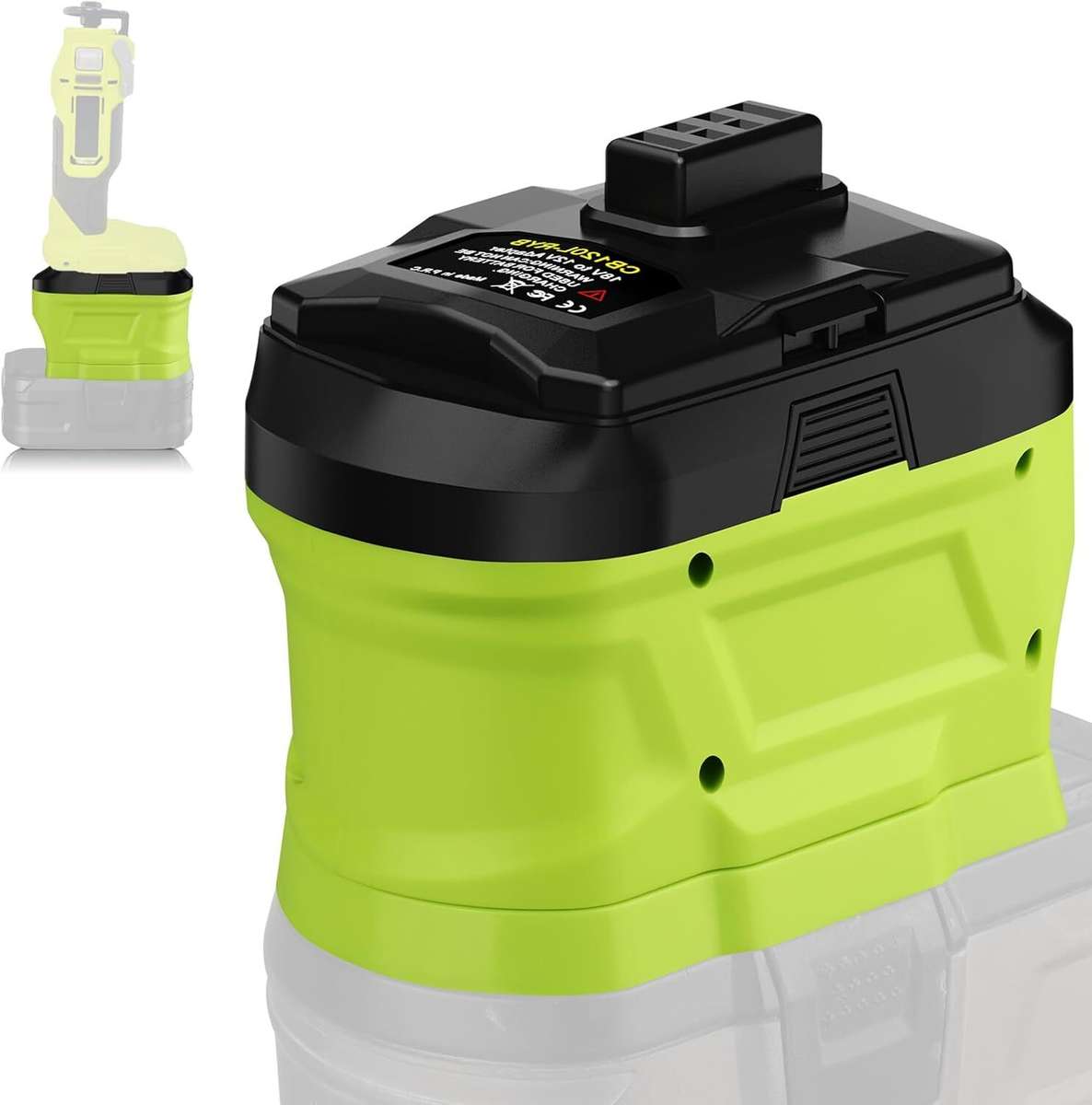 Battery Adapter for Ryobi 18V Li-ion Battery Convert to for Ryobi 12V Power tool