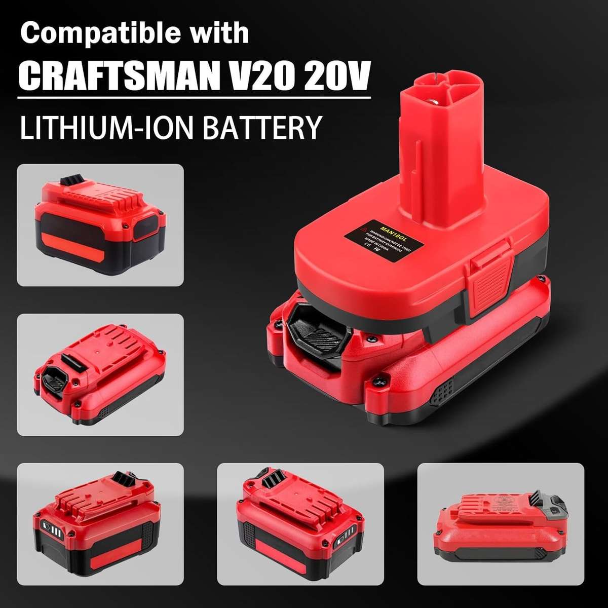 Adapter Craftsman 20V V20 Battery to for Craftsman 19.2v Old Style Cordless Tool