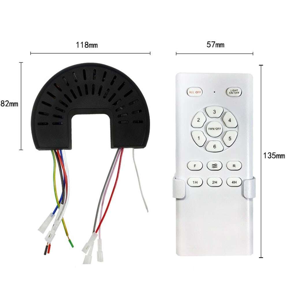 DC Frequency Conversion Ceiling Fan Light Remote Control Kit For 24V 6 Speed
