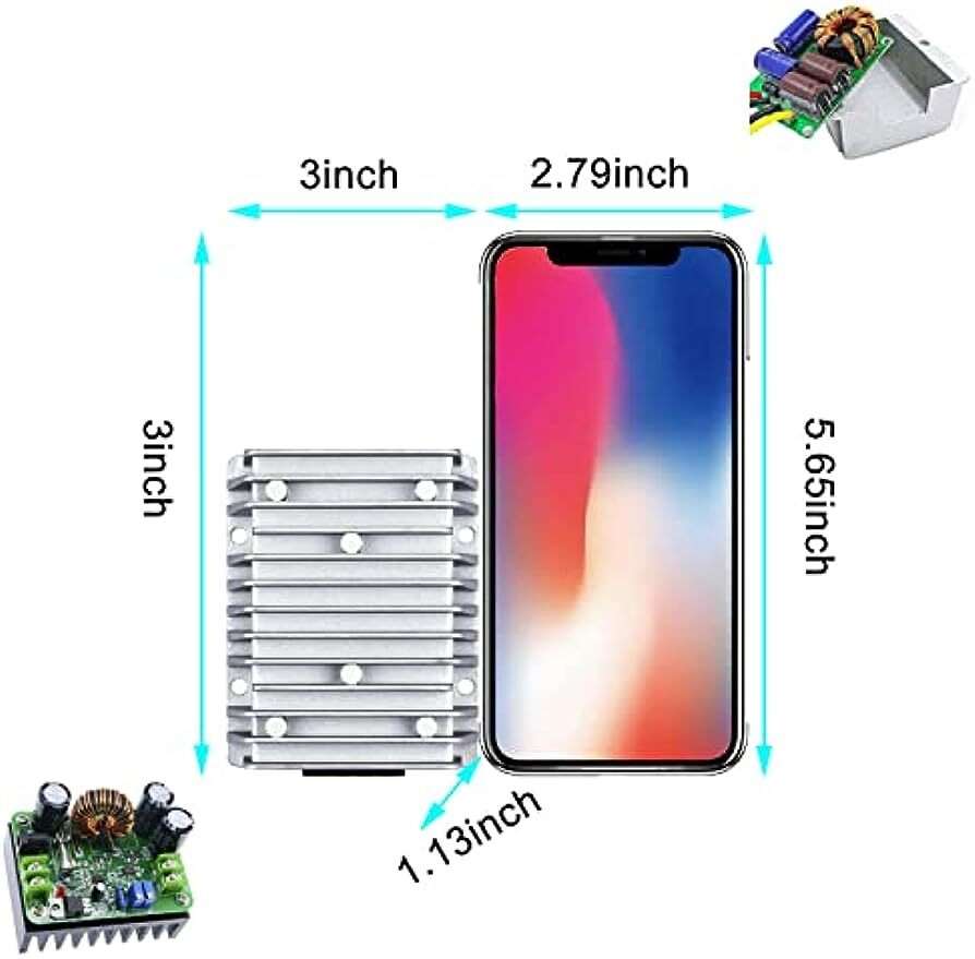 Converter DC 24V Step Down to DC 12V 30A 360W Waterproof Reducer Transformer