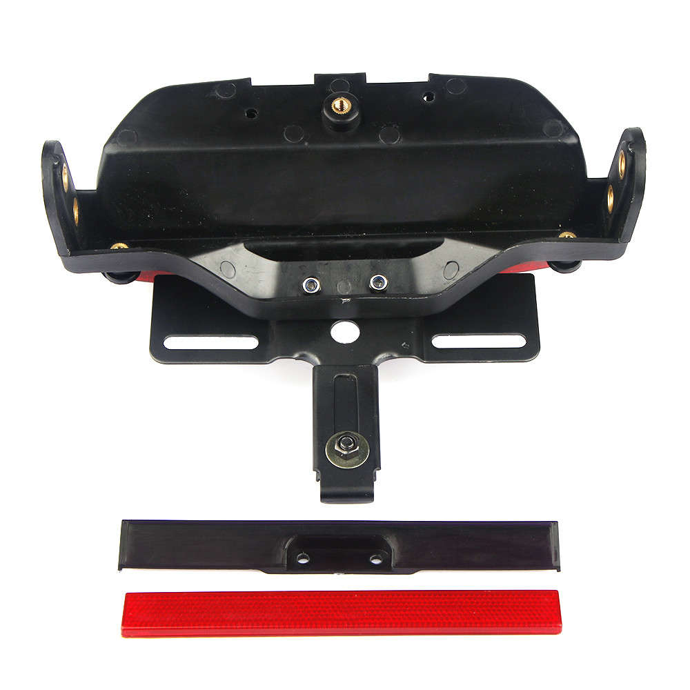 Tri-Bar Fender LED Red Tail Light For Harley Davidson Dyna Fat Bob FXDF 2006 up