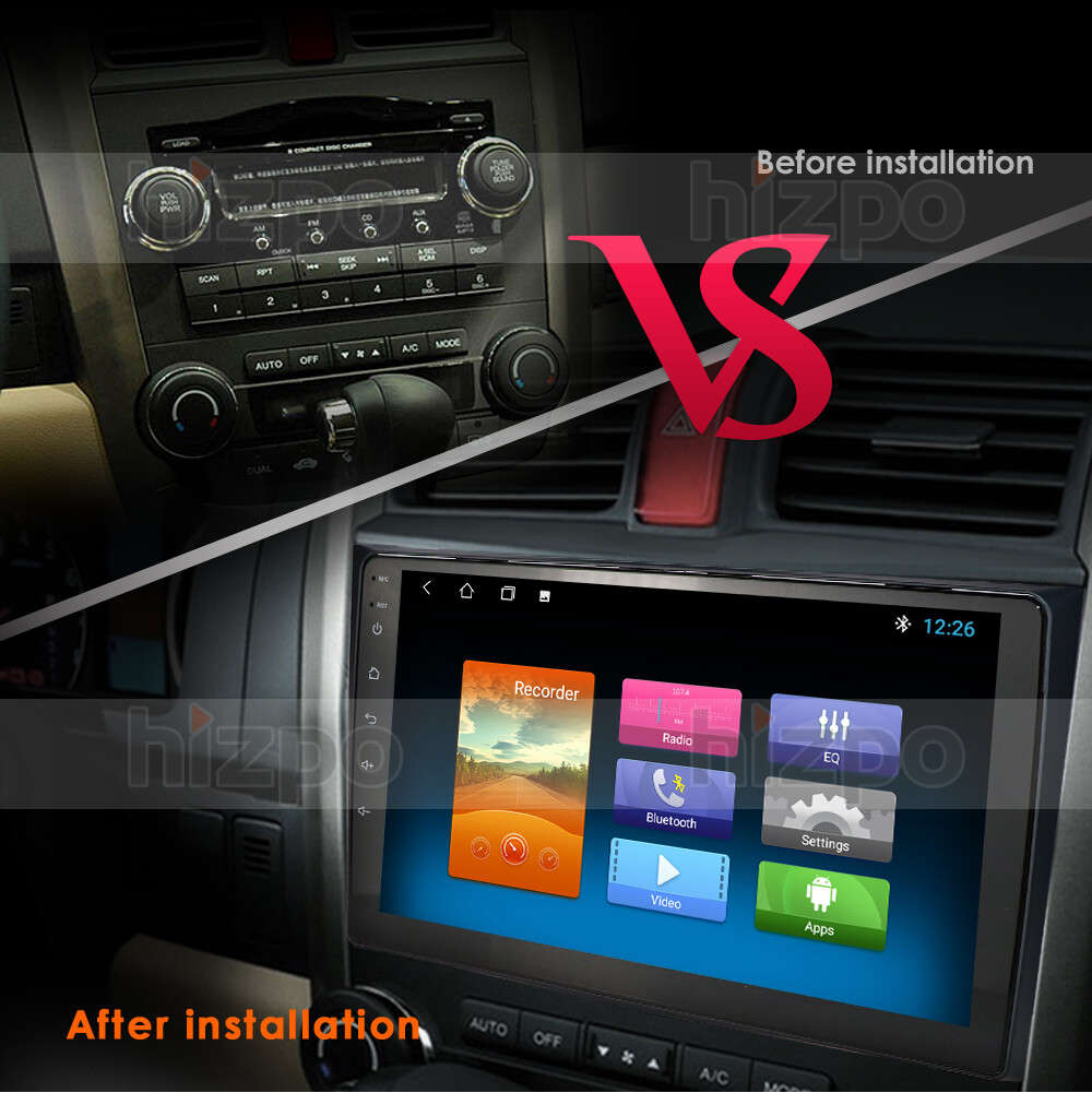 For Honda CRV 2007-2011 Car Stereo GPS Navi Radio CarPlay Android 2+32GB +Camera