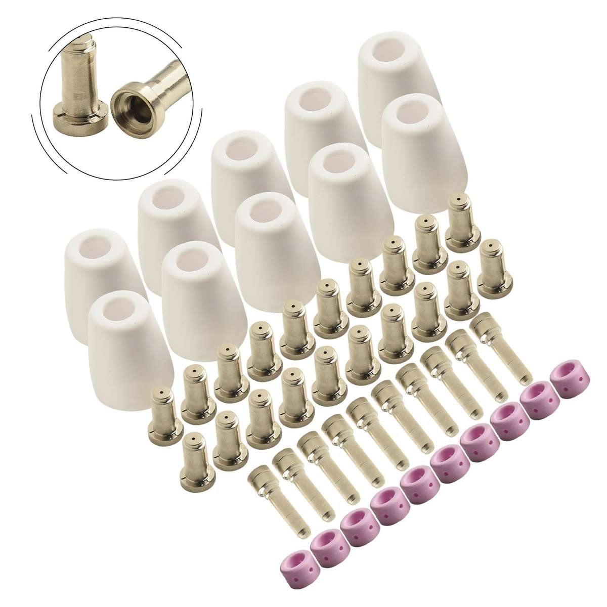 Premium PT 31XL Plasma Torch Consumables For ES AB PCM 500i 0 96mm 30A