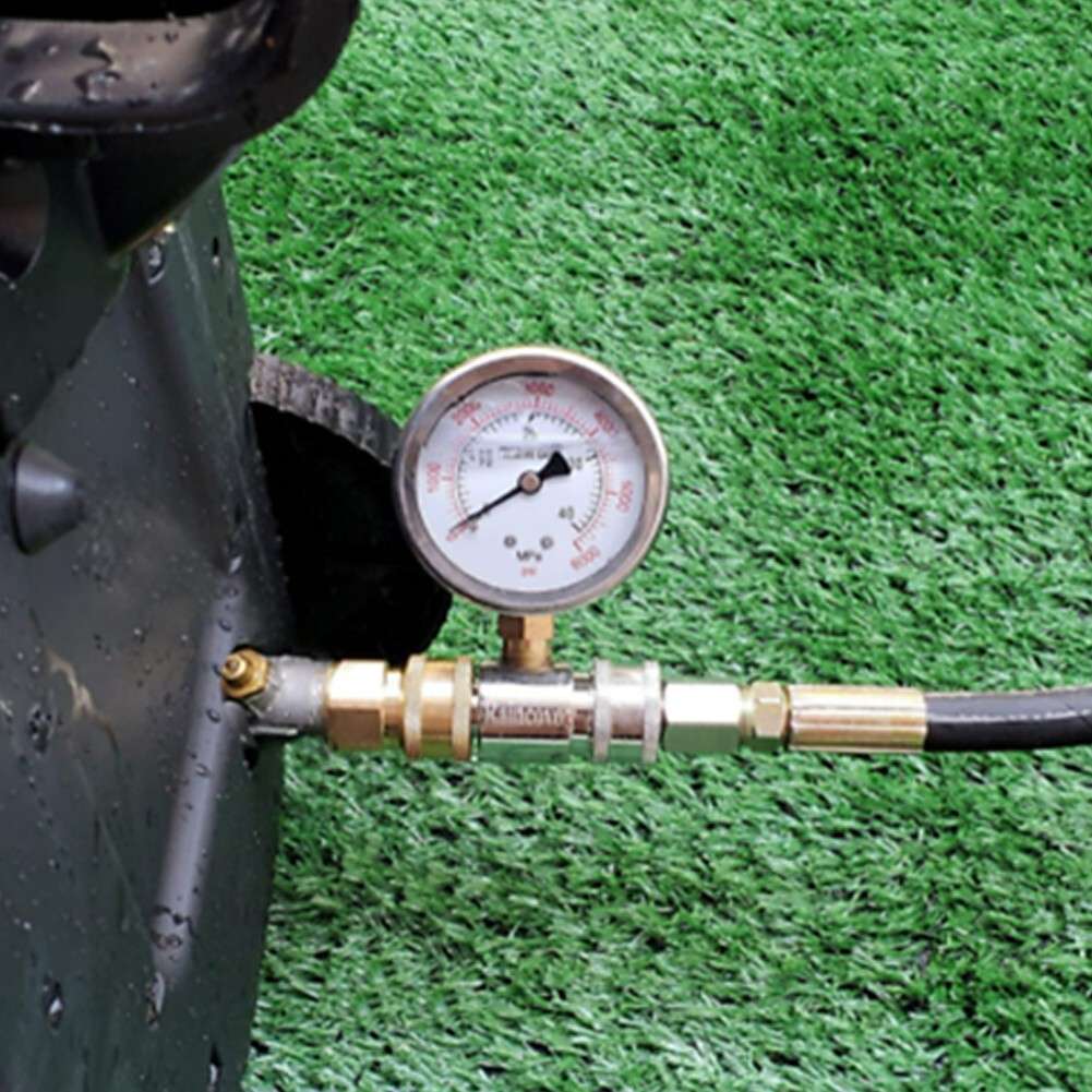 6000 PSI Car Pressure Washer Gauge With 3/8 Inch-Quick Connect Socket And-Plug