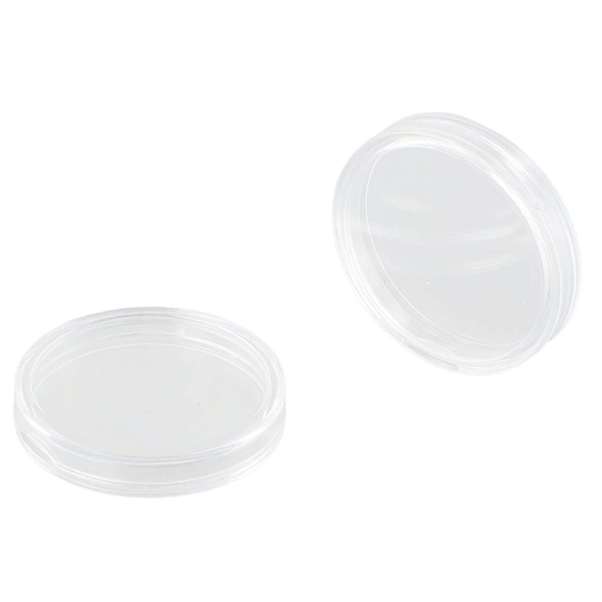 Coin Holder Accessories Transparent 100pcs 26mm Clear Plastic Storage Boxes Case