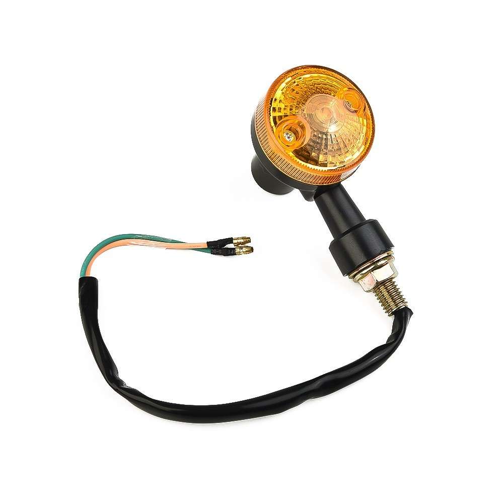 4* INDICATORS TURN SIGNAL AMBER LENS MOTORCYCLE BLINKER LIGHTS-BULBS