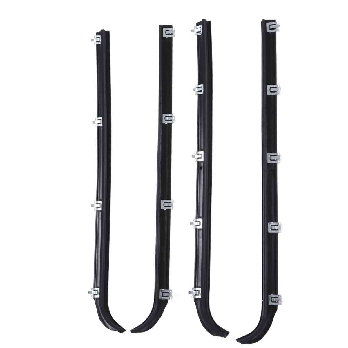 4pcs Window Sweep Felts Seals AM41543318 Weatherstrip Kit Part For Truck