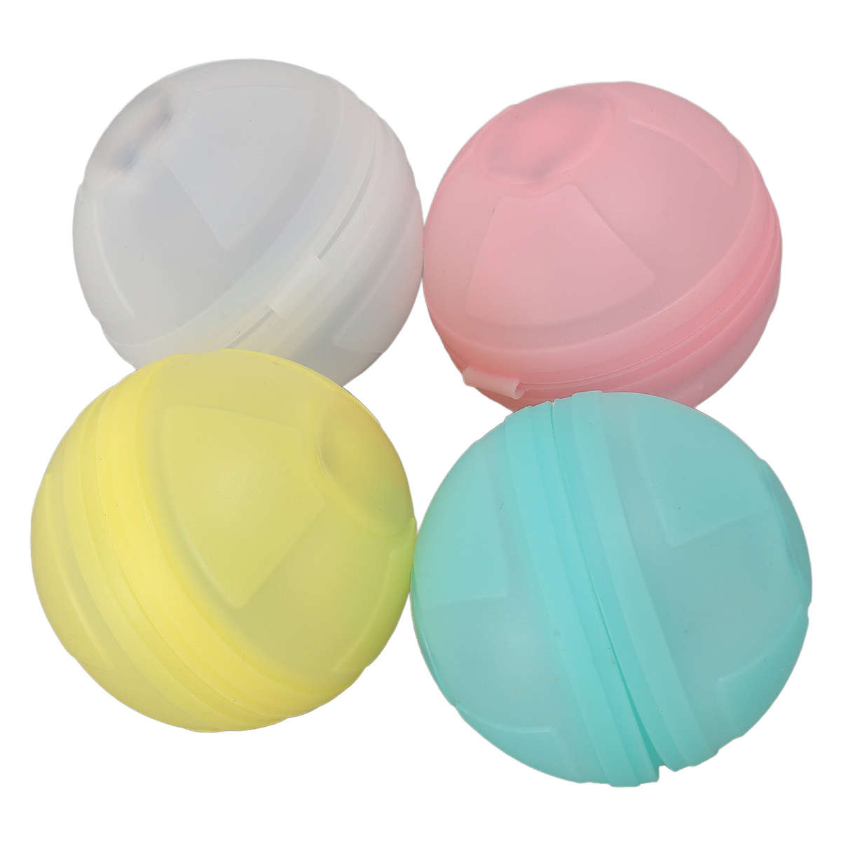 4 Pack Reusable Water Balloons Quick Fill Silicone Luminous Pool Beach Water CHW