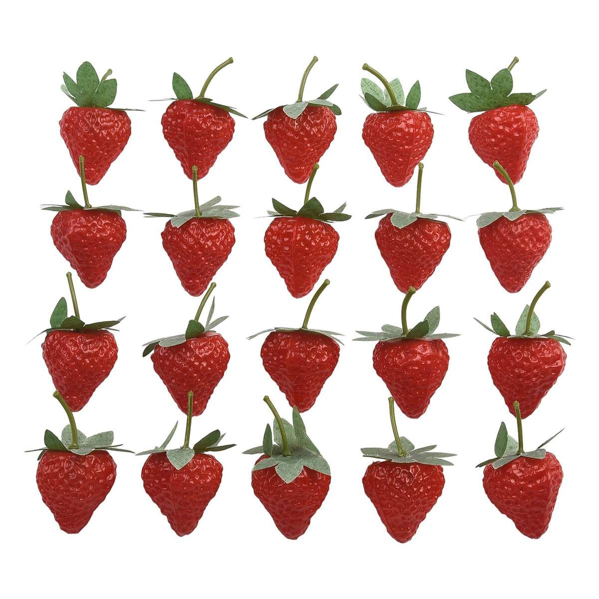 Artificial Plastic Strawberry Fruit Fake Display For Kitchen Home Foods Decor